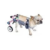 Silla de ruedas ajustable para perros y gatos, plegable, para perros pequeños y extragrandes, ayuda de movilidad para perros y gatos (XXL)