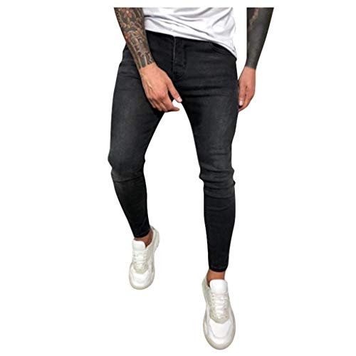 Jeans homme noir W46 résolvant le manque de confort des coupes slim