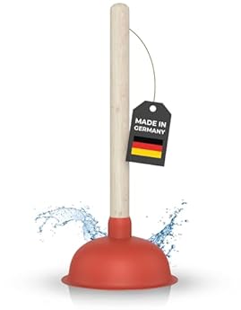 Foto di Klangfeiler® Ventosa sturalavandini - 140mm - Stura Lavandini e Scarichi - per wc, bagno, doccia, cucina - sturalavandino
