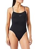 Speedo ECO Endurance+ Thinstrap 1 Stück Badeanzug, Komfortabel, Klassisches Design, Extra Flexibilität, Schwarz, Damen Größe 26