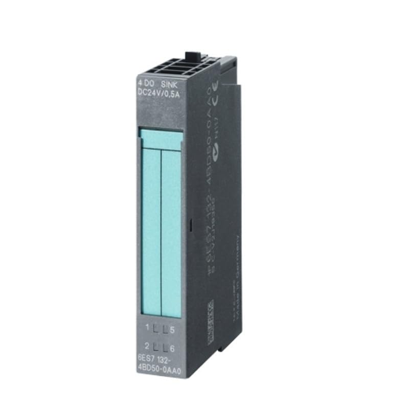 Terminal Module Compatible with ET 200S System, 4-Channel Screw Connection I/O Terminal Block, DIN Rail Mount, Industrial Automation Spare Part