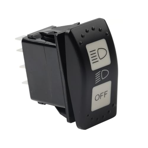 Cnswee6 1 Pc Headlight Switch High Low Off Light Toggle Switches 1 Pc for Traxter T HD8: 2018