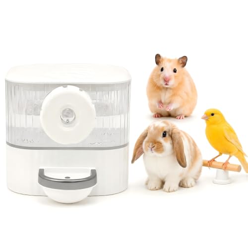Oceenew No Drip Hanging Automatic Rabbit Water Dispenser 650ml Top Refill Pet Water Bowl Bottle BPA Free for Rabbits Bunny Guinea Pig Ferret Squirrel Hamster Puppy Kitten Other Small Animals