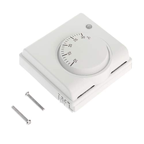 Preisvergleich Produktbild 220V 6A Mechanischer Raumthermostat Temperaturregler Klimaanlage und Fußbodenheizung