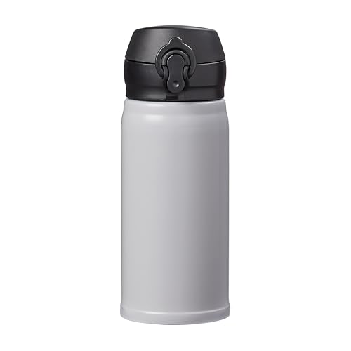 Chef Aid 350ml Flask - Compact Hydration for On-The-Go Adventures, Light Grey