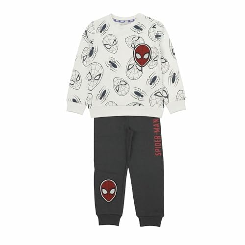 Chándal Spiderman algodón para niños, conjunto cómodo y suave uso diario / Ropa deportiva infantil de Spiderman/Talla 4 años