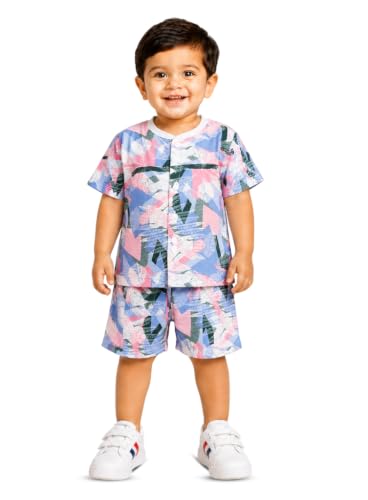 Image of 3BROS Baby Boys & Baby Girls Cotton Hosiery Clothing Set Half Sleeves T-shirt with Matching Pants (DB20HS6027 Parent)