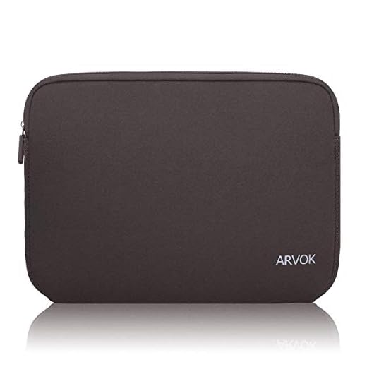 Arvok 15-15,6 tums laptopfodral flera färger och storlek val fodral/vattentålig neopren bärbar dator ficka surfplatta portfölj bärväska/påse skinnskydd för Acer/Asus/Dell/Lenovo, brun