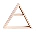 Sumtm Estante de pared triangular de madera, organizador para el hogar, soporte decorativo para marco de fotos