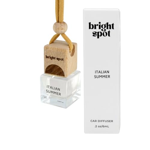 Image of Car Air Freshener - Premium Car Hanging Air Freshener, Long-Lasting Fragrance for Auto and Home (0.2 Fl Oz (Pack of 1), Italian Summer-Orange, Bergamot, Lemongrass, Woods)