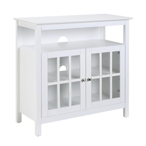 Convenience Concepts Big Sur Highboy TV Stand with Storage Cabinets