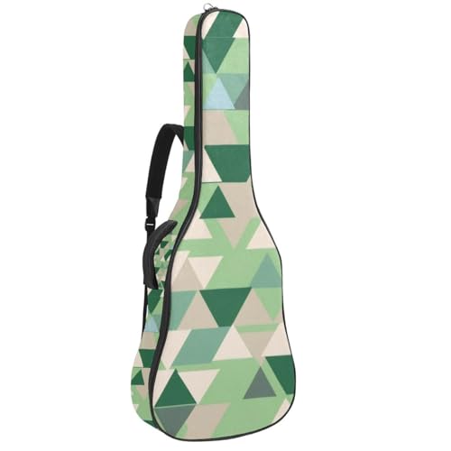 Étui universel guitare acoustique imperméable 104,7 cm housse rembourrée éponge verte