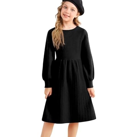 Belovecol Girl's Knitted Midi Dress Cover