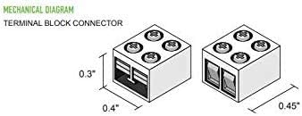 Diode LED DI-TB-Conn-TTT-5 Tape Light Terminal Block Connector - 5 Pack