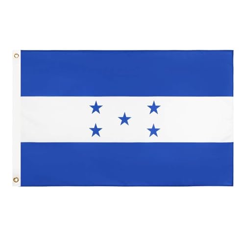 GSYLPFT Honduras Flags for Outside 3x5 Honduras Flag Outdoor Vivid Color Fade Resistant Double Stitched Honduran flag with Brass Grommets