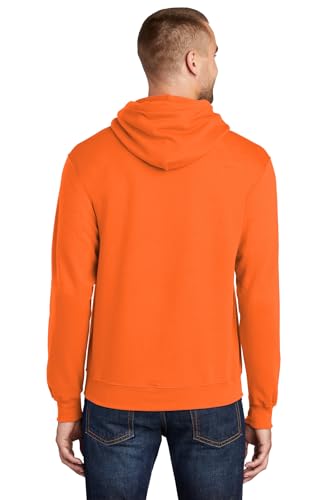 Port & Co TALL Core Fleece Pullover Hooded Sweatshirt-PC78HT-LT-Safety Orange3