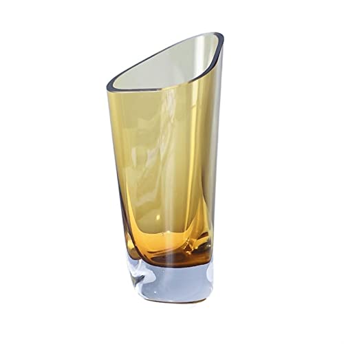 Vases à fleurs en verre de 13 pouces YRYRYW grand vase décoratif de bureau