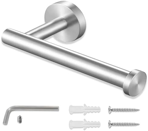 Porta Rotolo Nero Porta Rotolo Carta Igienica In Acciaio Inox - Nero, Con Installazione A Parete Portarotolo Bagno - Foto 4