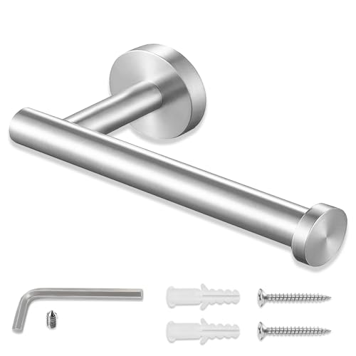 Portarrollos para Papel Higiénico, Portarrollos Baño para Papel Higiénico de Acero Inoxidable, Porta Rollos de Papell Higienico, Accesorios Baño, Portarollos Papel Higiénico o Soporte-Acero Cepillado