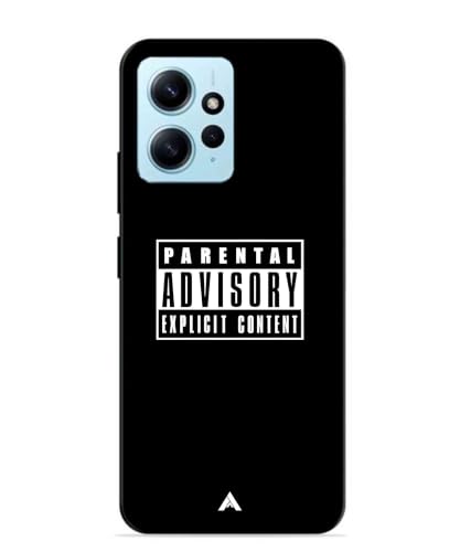 Image of Premium Explicit Case for Xiaomi Redmi Note 12 4G Soft-Touch Metal TPU Back Cover, Shockproof, Designer, Aesthetic Mobile Phone Case (Glossy Finish)