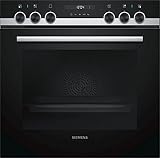 Siemens HE517ABS0 iQ500 Backofen / 3D-Heißluft Plus / Schnellaufheizung / Klapptür / Vollglas-Innentür / Edelstahl