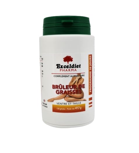 EXCELDIET PHARMA Bruleur De Graisses, Ventre Plat, Fat Burner Amincissant, Perte de Poids Homme et Femme, 120 gélules Fabriquées en France – Image 4