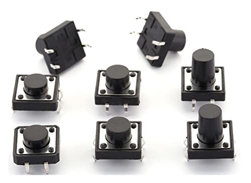 Micro switch auto reset de alta precisión 12x12mm con respuesta táctil firme para pulsación suave