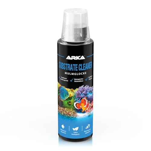 Mulmsauger Aquarium 236 ml – reinigt Bodengrund biologisch – entfernt Mulm, Futterreste & Schlamm – für Süß- & Meerwasser – ohne Sauger & Schlauch – zuverlässige Pflege – ARKA Substrate Cleaner
