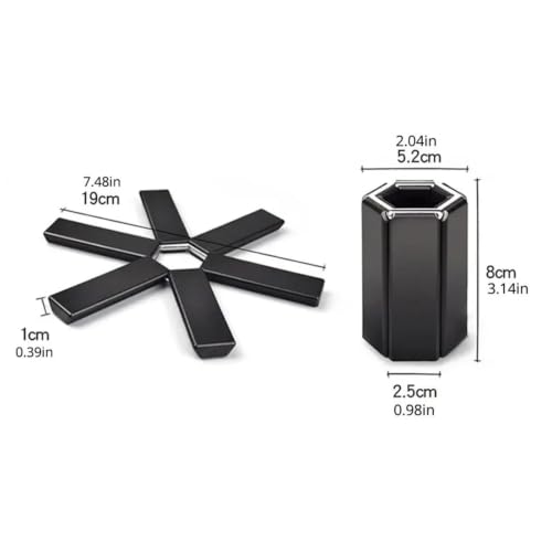 Support de tapis pot isolant pliable en silicone pour table de restaurant - 3