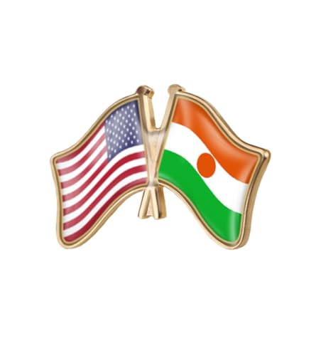 Image of World Most Countries Single Pin Brooch Badge United States USA America and Other Countries Cross Friendship Pin Badge for Men Women
