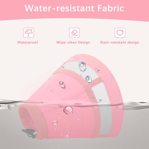 Image of ASENKU Dog Cone Collar, Soft Adjustable Cone for Dogs to Stop Licking, Lightweight Recovery Dog Cone After Surgery, Pet E-Collar for Small, Medium & Large Dogs (Pink, S)