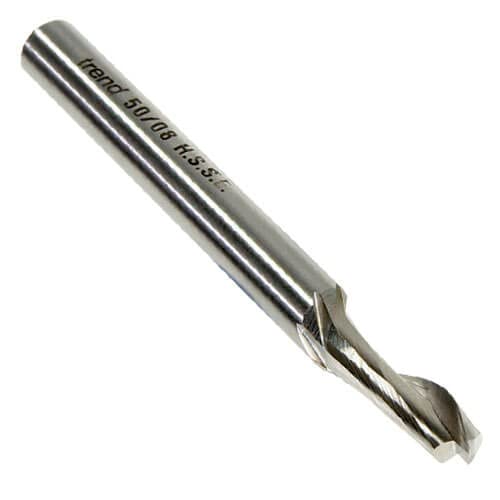 Trend Professional Helical Plunge Cutter, 8mm Shank, 5mm Cut Diameter & 18mm Cut Length, High Speed Steel, 50/25X8MMHSSE - Image 2