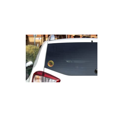 Crypto-Fosho - Holographic Bitcoin Sticker, BTC Coin Vinyl Sticker - 3" by 3" Crypto Gear, Perfect for Laptop, Window, Vehicle, Home, Office, Dorm and More! - Image 5