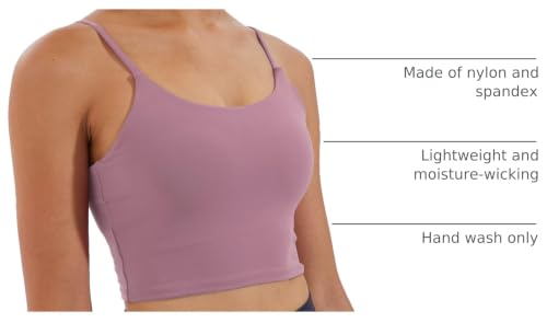 Image of Women's Strappy Stretch Sports Bra Longline Yoga Tank Top Fitness Bra Workout Camisole Crop Tops for Teen Girl