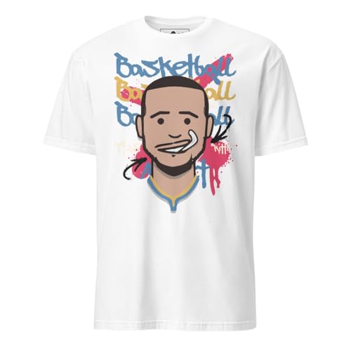 Shopsphère DISTRIBUTION Camiseta de baloncesto | Curry 30 Goat, Blanco, XXX-Large