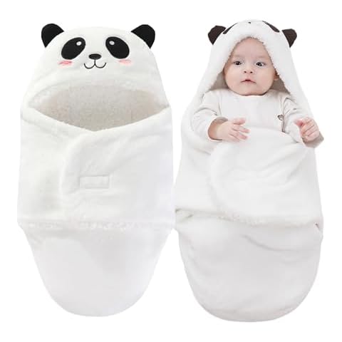 Maeau Newborn Baby Hooded Swaddle Blanket Cover