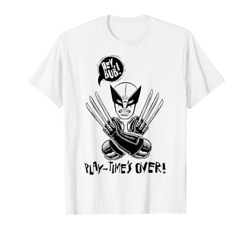 Wolverine t-shirt Marvel X-Men portrait rétro une idée cadeau originale pour fan de comics