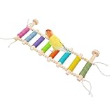 Fabriquée En Pin : La structure de l'échelle est réalisée en pin de première qualité, offrant une construction légère et résistante avec une surface lisse. Résistante aux morsures et à la pression, elle assure un support solide pour les oiseaux qui souhaitent grimper.