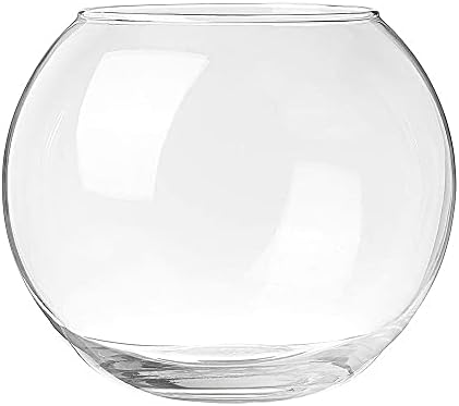 Vaso Aquario De Vidro Vaso Redondo 2 L