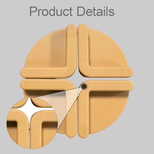 Patas para tablas de picar accesorios de repuesto antideslizantes marrones pack de 4 piezas 3