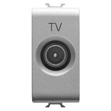 Prise TV passage Gewiss GW14363 connecteur IEC coaxial