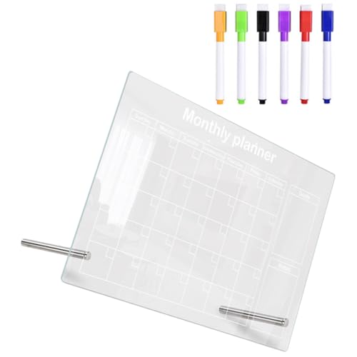 TEMPNAP Tablero de Escritura Acrílico para Estudiantes con Bolígrafo, Tablero de Notas Claro Multifuncional para Casa y Escuela, Diseño Simple y Elegante