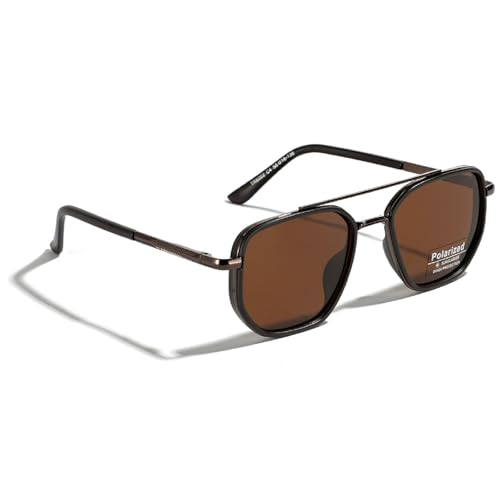 Fashion Pilot Sunglasses For Women Men Square Frame Polarized Sun Glasses Double Beam Design Summer Accessory2