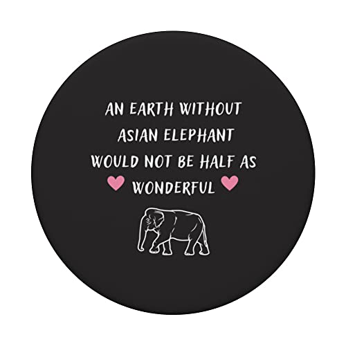 An Earth Without Asian Elephant Elephas Maximus PopSockets Swappable PopGrip, Black - Image 3