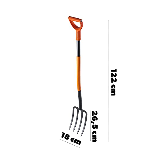 Gabelgriff D-Form Schwarz - Ersatzgriff Für Schaufel Und Gartengabel 3cm Durchmesser