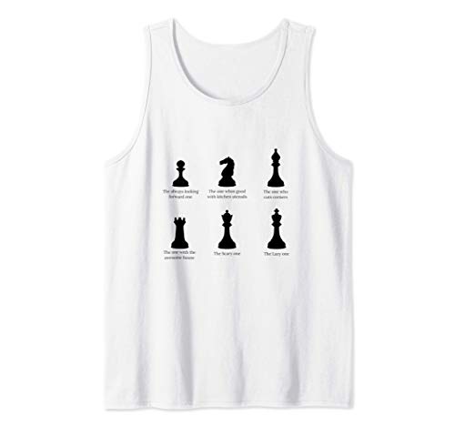 Chess Pieces Shirt Chess Gifts for Men Women Chess Joke Tee Camiseta sin Mangas