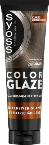 Syoss Color Glaze Glossing KĂĽhles Mittelbraun (130 ml), Haarglossing