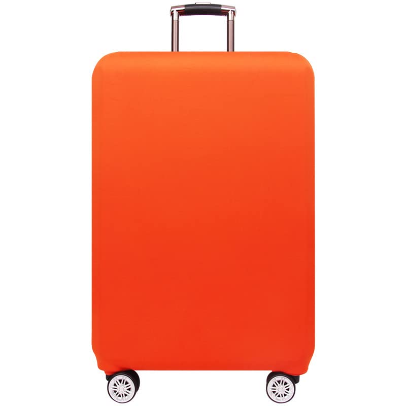 Luggage Cover for Suitcase, Travel Suitcase Cover Protector Fit 18-32 Inch Luggage, Washable Baggage Covers with Zipper for Women Men Business Vacation (Orange,M)