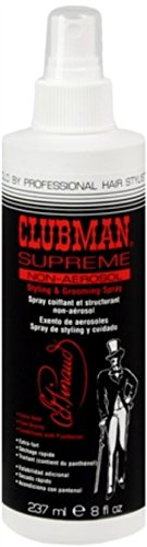 Clubman Supreme Non-Aerosol Styling & Grooming Spray 8 oz (Pack of 5)
