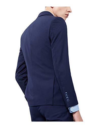 GATMSTZ Men Peak Lapel 3 Piece Suit Double Breasted Formal Dinner Wedding Tuxedo2